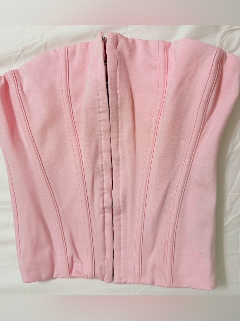 House of CB THE STRAPLESS Baby Pink Stretch Corset Top XS Regular Cup A-C NWOT